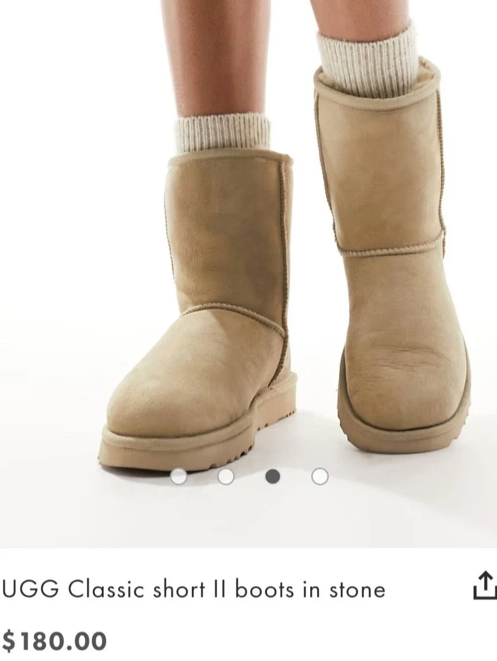UGG Australia Classic Short II Boots Genuine Leather/Sheepskin US 9